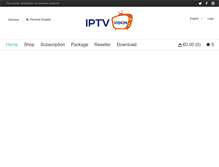 Tablet Screenshot of iptvvision.com